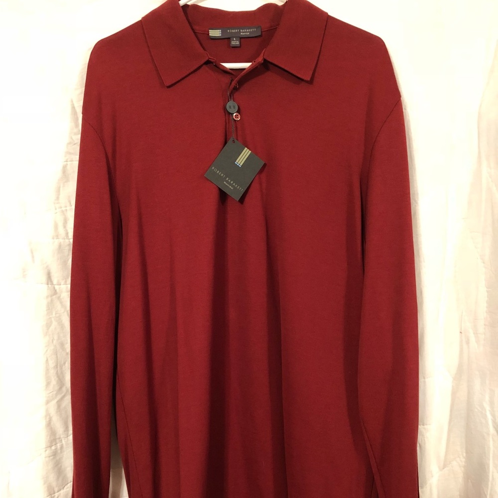 Robert Barakett Montreal Long sleeve polo NWT!!!